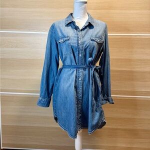Universal Thread Denim Button-Up Shirt Dress